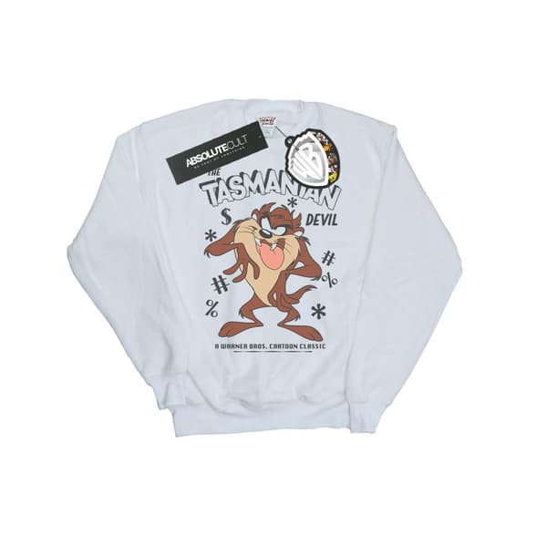 Looney Tunes Girls Vintage Tasmanian Devil Sweatshirt