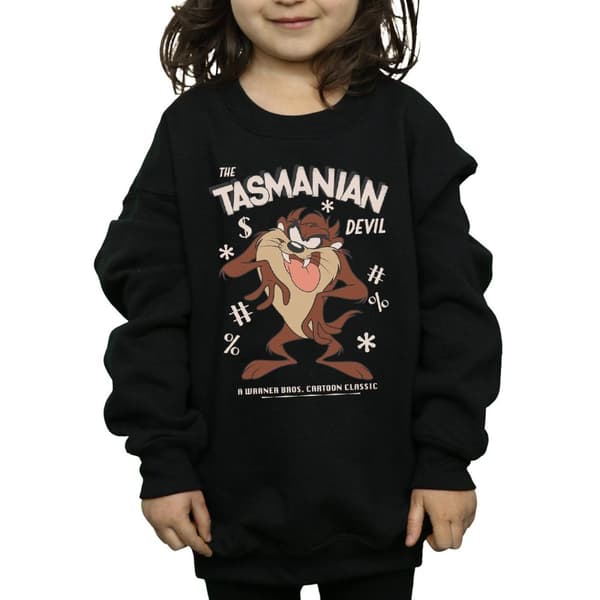 Looney Tunes Girls Vintage Tasmanian Devil Sweatshirt