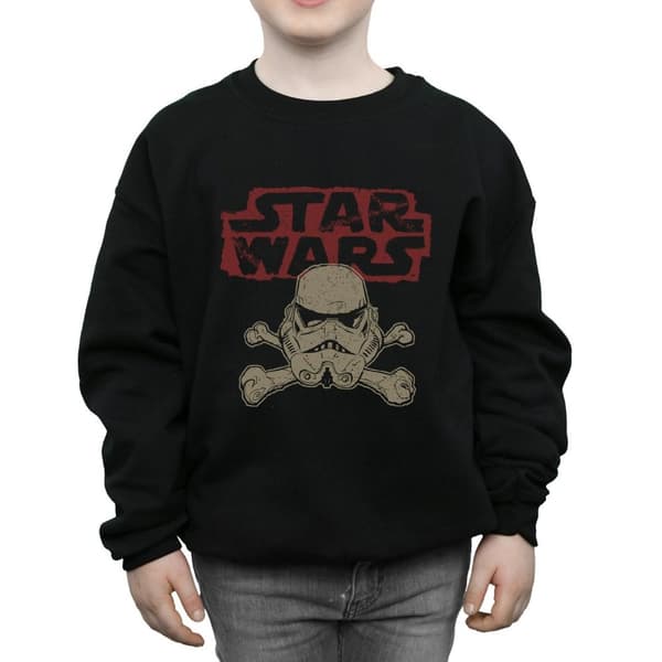 Star Wars Boys Stormtrooper Skull Logo Sweatshirt