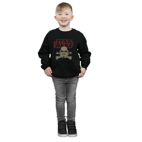 Star Wars Boys Stormtrooper Skull Logo Sweatshirt