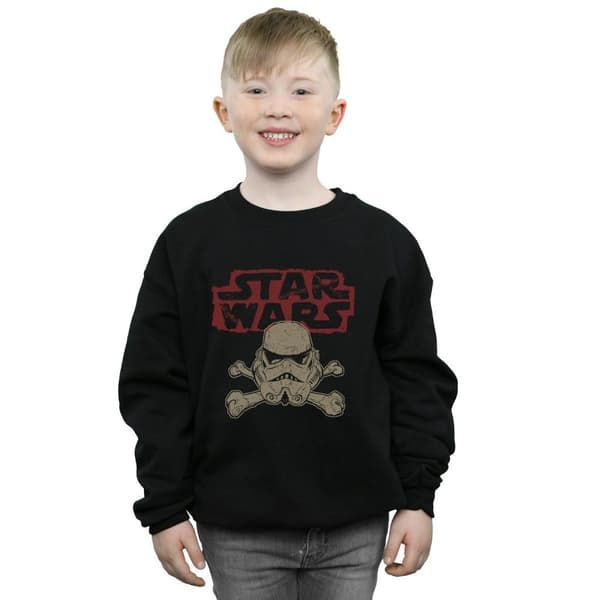 Star Wars Boys Stormtrooper Skull Logo Sweatshirt