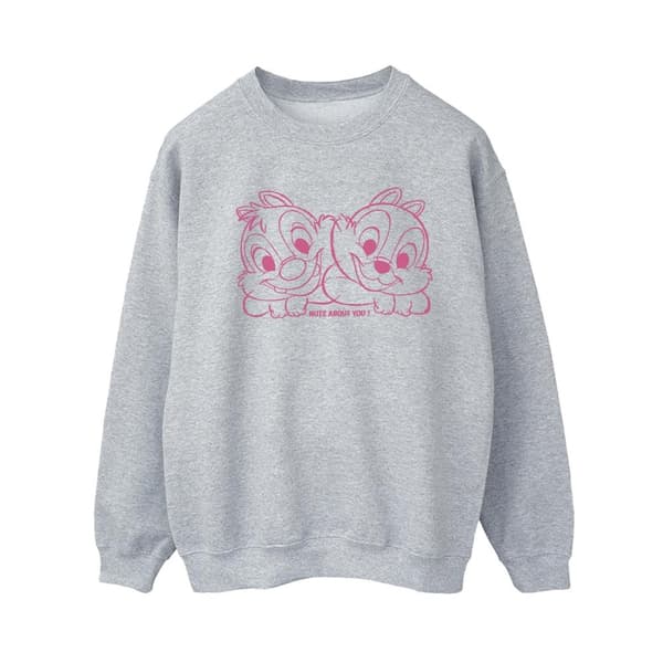Disney Womens/Ladies Chip ´n´ Dale Nuts About You Sweatshirt