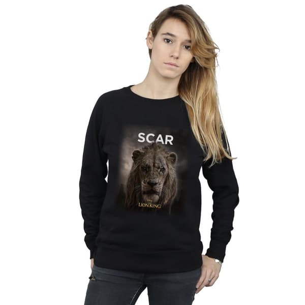 Disney Sweatshirt med Scar-affisch från Lejonkungen-filmen - dam/dam
