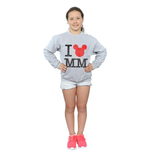 Disney Musse Pigg I Love Musse Sweatshirt för flickor
