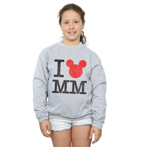 Disney Musse Pigg I Love Musse Sweatshirt för flickor