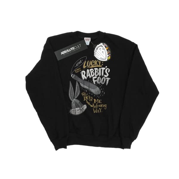 Looney Tunes Mens Bugs Bunny Rub Me The Wrong Way Sweatshirt