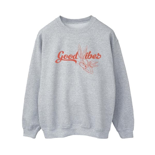 Looney Tunes Dam/Tjej Bugs Bunny Good Vibes Sweatshirt