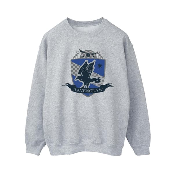 Harry Potter Womens/Ladies Ravenclaw Chest Badge Sweatshirt Sports Grey S