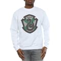 Miniatyrbilde 3 av 5: Harry Potter Mens Slytherin Crest Flat Sweatshirt