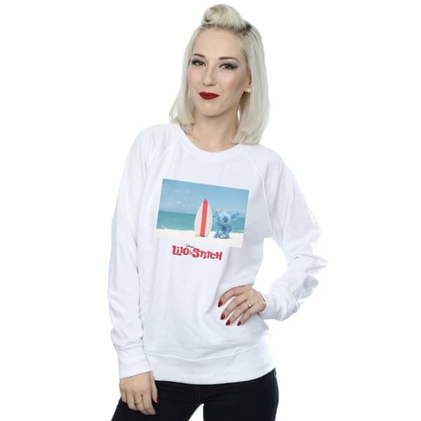 Disney Lilo And Stitch Surf Beach - Sweatshirt för kvinnor/damer