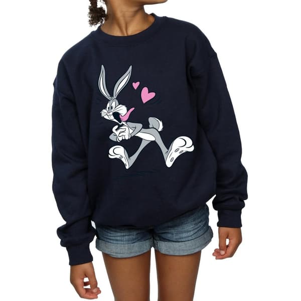 Looney Tunes Girls Bugs Bunny In Love Sweatshirt