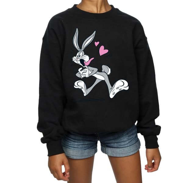 Looney Tunes Girls Bugs Bunny In Love Sweatshirt