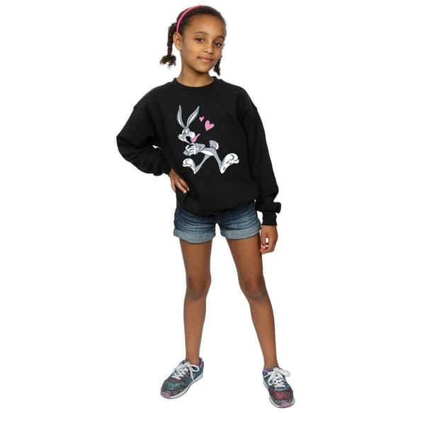 Looney Tunes Girls Bugs Bunny In Love Sweatshirt