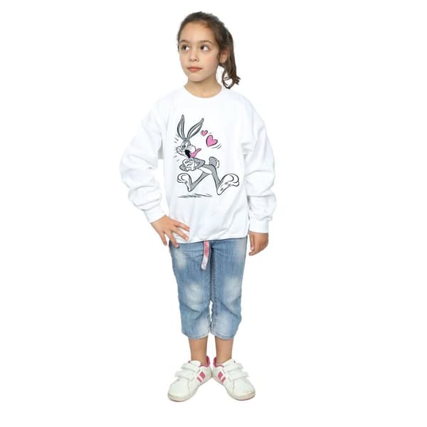 Looney Tunes Girls Bugs Bunny In Love Sweatshirt