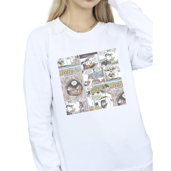 Disney Sweatshirt med serietidningen Chip ´n Dale för damer/kvinnor