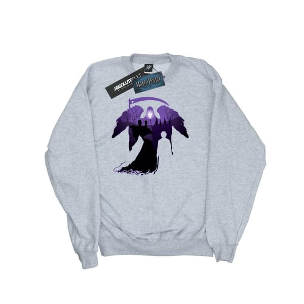 Harry Potter Sweatshirt med silhuett av kyrkogård för flickor Sports Grey 9-11 Years