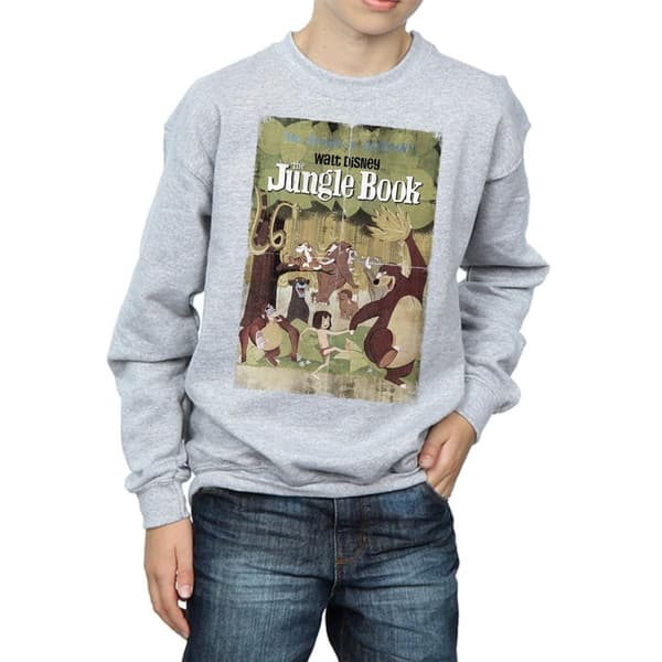Disney Boys The Jungle Book Retro Poster Sweatshirt