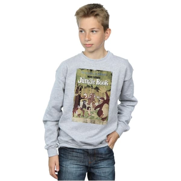 Disney Boys The Jungle Book Retro Poster Sweatshirt