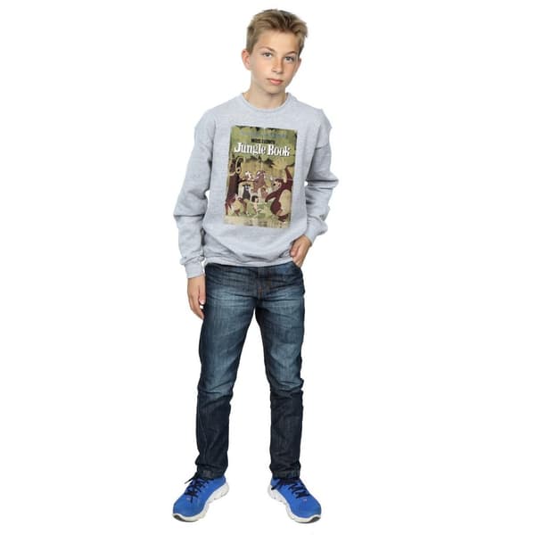 Disney Boys The Jungle Book Retro Poster Sweatshirt