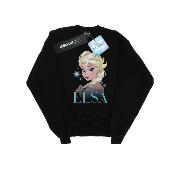 Disney Womens/Ladies Frozen Elsa Snowflake Portrait Sweatshirt