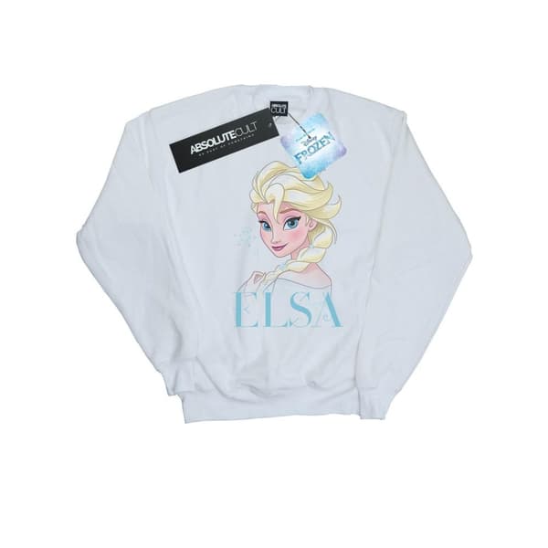 Disney Womens/Ladies Frozen Elsa Snowflake Portrait Sweatshirt