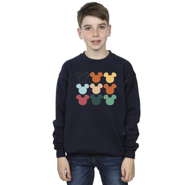 Disney Boys Mickey Mouse Heads Square Sweatshirt
