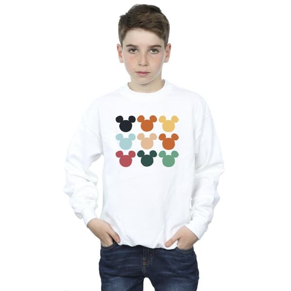 Disney Boys Mickey Mouse Heads Square Sweatshirt