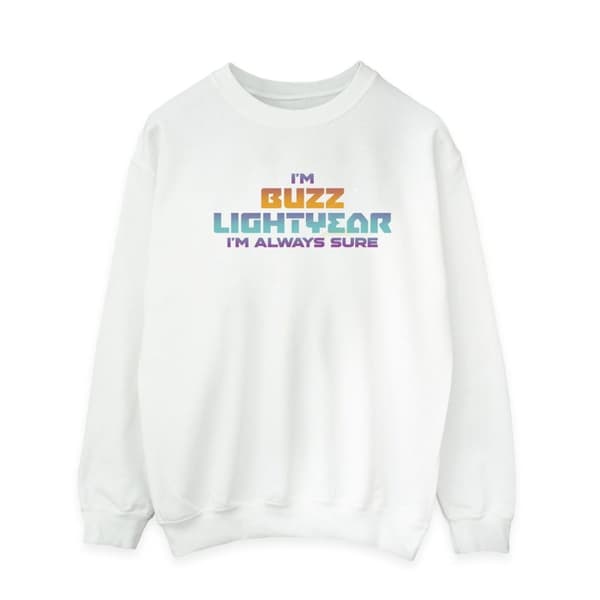 Disney Mens Lightyear Always Sure Text Sweatshirt
