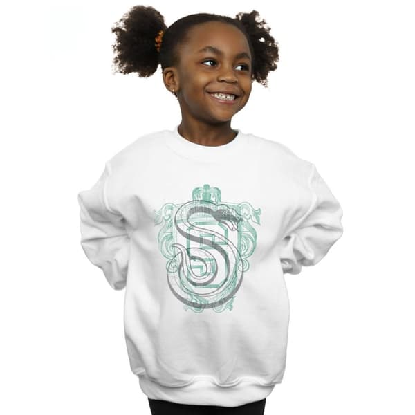 Harry Potter Girls Slytherin Serpent Crest Sweatshirt