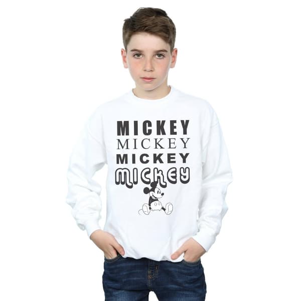 Disney Boys Mickey Mouse Sitting Sweatshirt