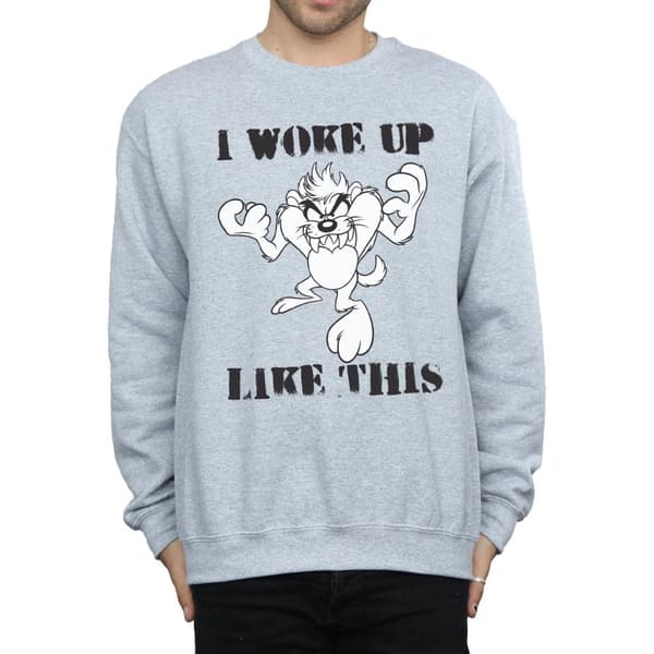 Looney Tunes Mens Taz I Woke Up Like This Sweatshirt