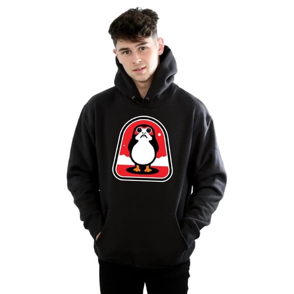Star Wars Mens The Last Jedi Porgs Badge Hoodie