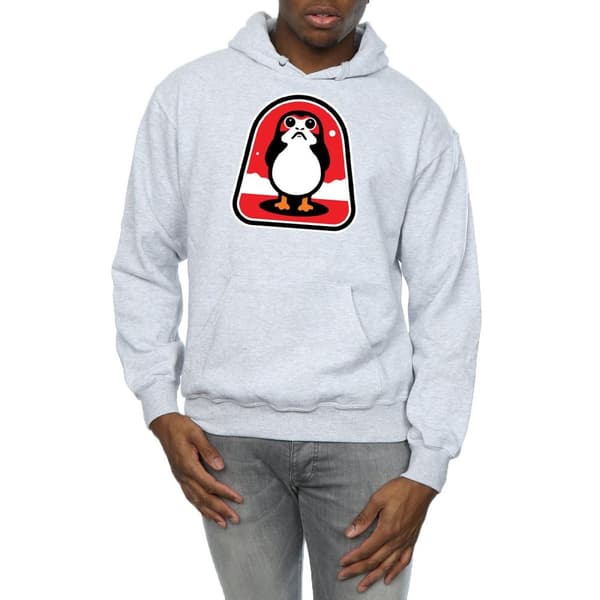 Star Wars Mens The Last Jedi Porgs Badge Hoodie