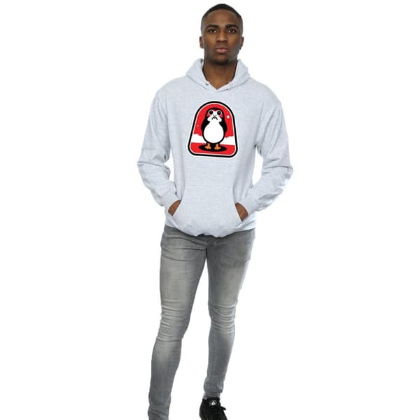 Star Wars Mens The Last Jedi Porgs Badge Hoodie