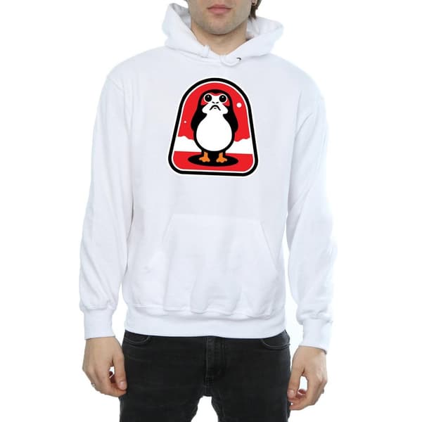 Star Wars Mens The Last Jedi Porgs Badge Hoodie