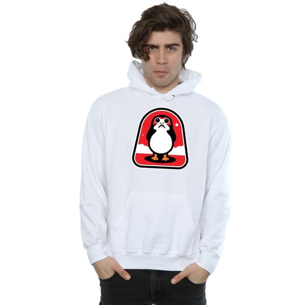 Star Wars Mens The Last Jedi Porgs Badge Hoodie