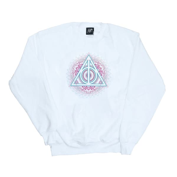 Harry Potter Womens/Ladies Neon Deathly Hallows Sweatshirt