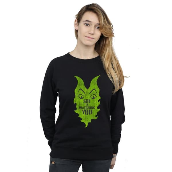 Disney Dam/kvinnor The Descendants Maleficent She Is Watching - Sweatshirt