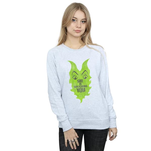 Disney Dam/kvinnor The Descendants Maleficent She Is Watching - Sweatshirt