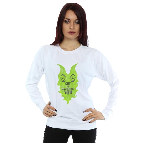 Disney Dam/kvinnor The Descendants Maleficent She Is Watching - Sweatshirt