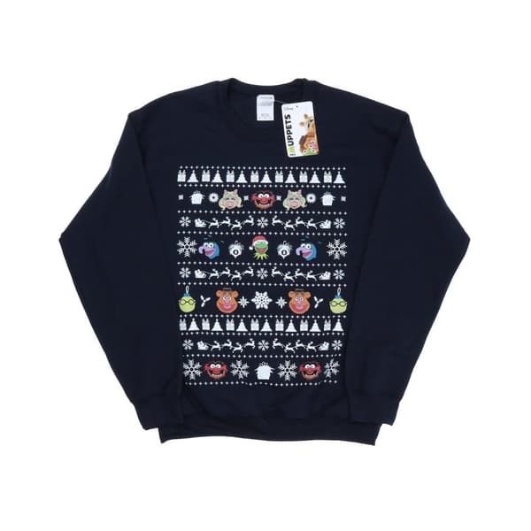 Disney Mens The Muppets Christmas Heads Sweatshirt