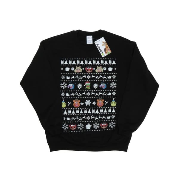 Disney Mens The Muppets Christmas Heads Sweatshirt
