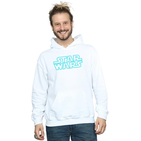 Star Wars Mens Neon Sign Logo Hoodie