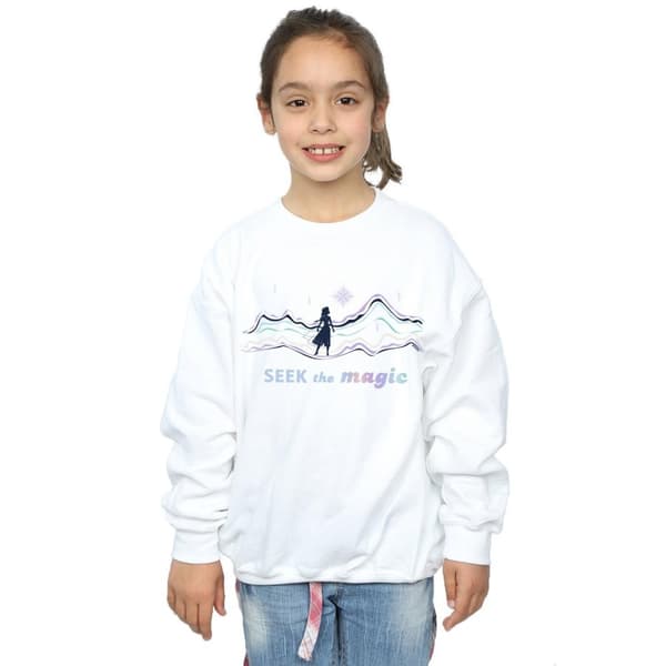 Disney Girls Frozen 2 Elsa Seek The Magic Sweatshirt