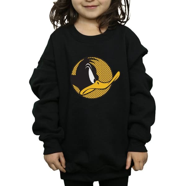 Looney Tunes Daffy Duck - Sweatshirt med prickig profil för flickor