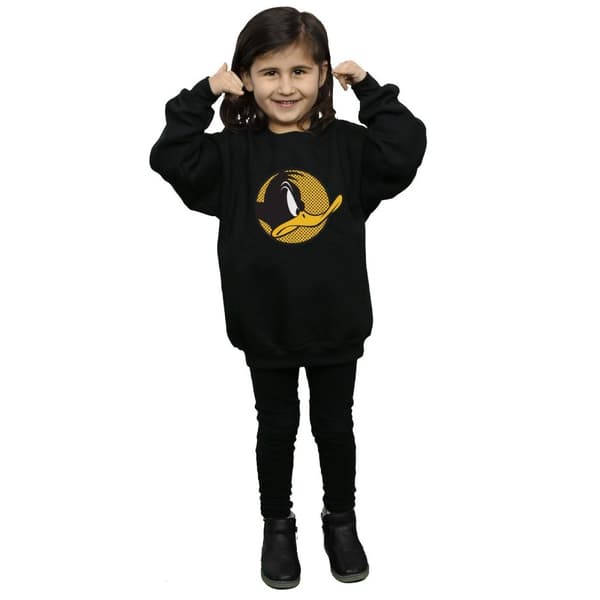 Looney Tunes Daffy Duck - Sweatshirt med prickig profil för flickor
