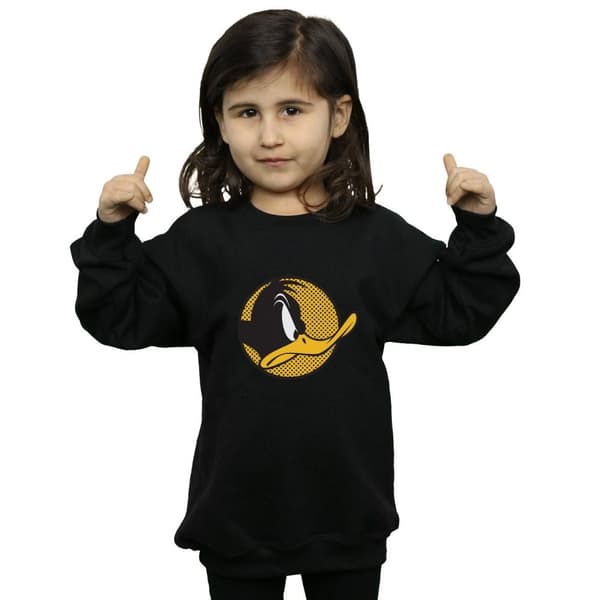 Looney Tunes Daffy Duck - Sweatshirt med prickig profil för flickor