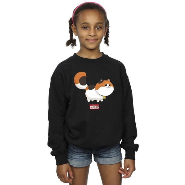 Disney Girls Big Hero 6 Baymax Kitten Pose Sweatshirt