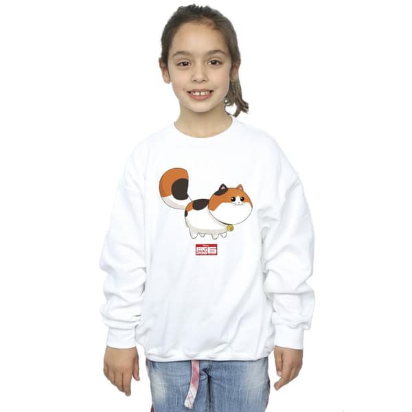 Disney Girls Big Hero 6 Baymax Kitten Pose Sweatshirt