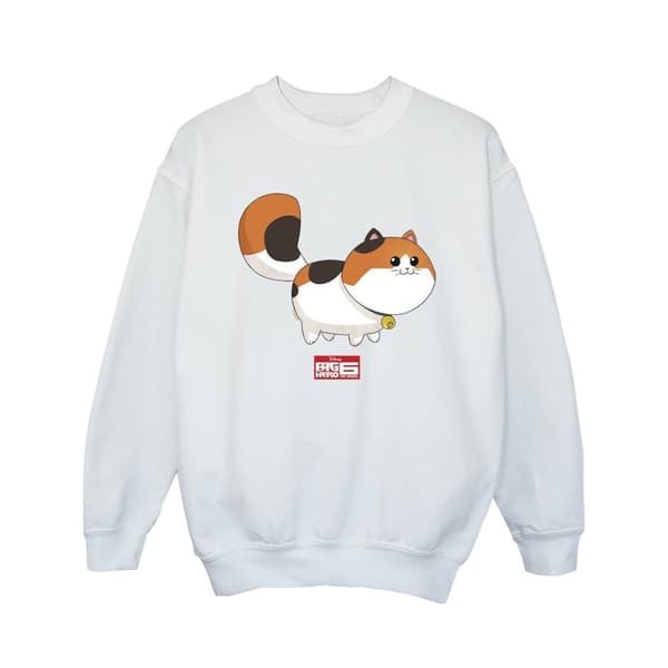 Disney Girls Big Hero 6 Baymax Kitten Pose Sweatshirt
